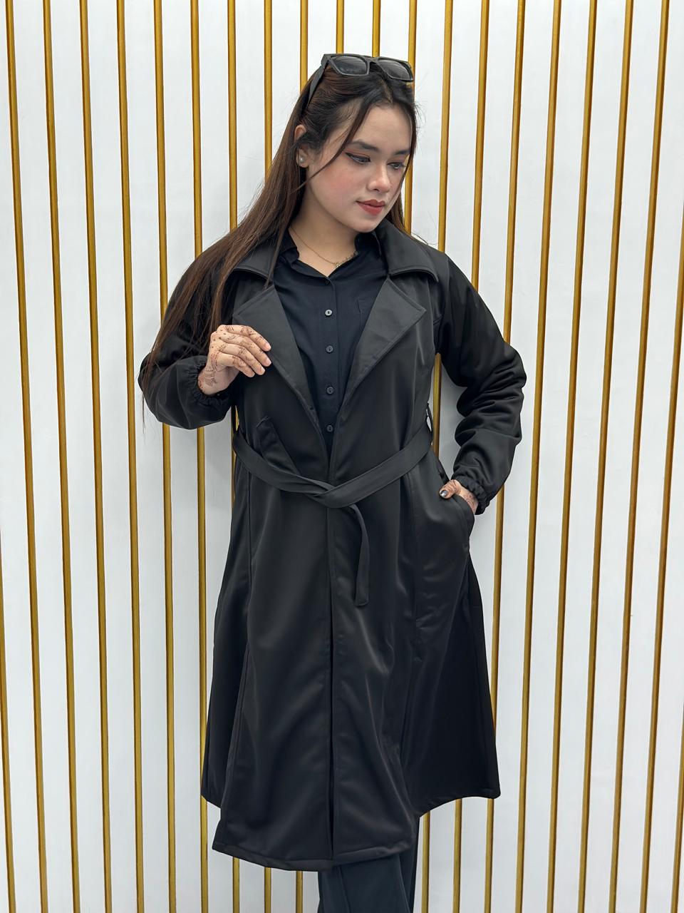 Stylish Ladies Overcoat (Belt System)