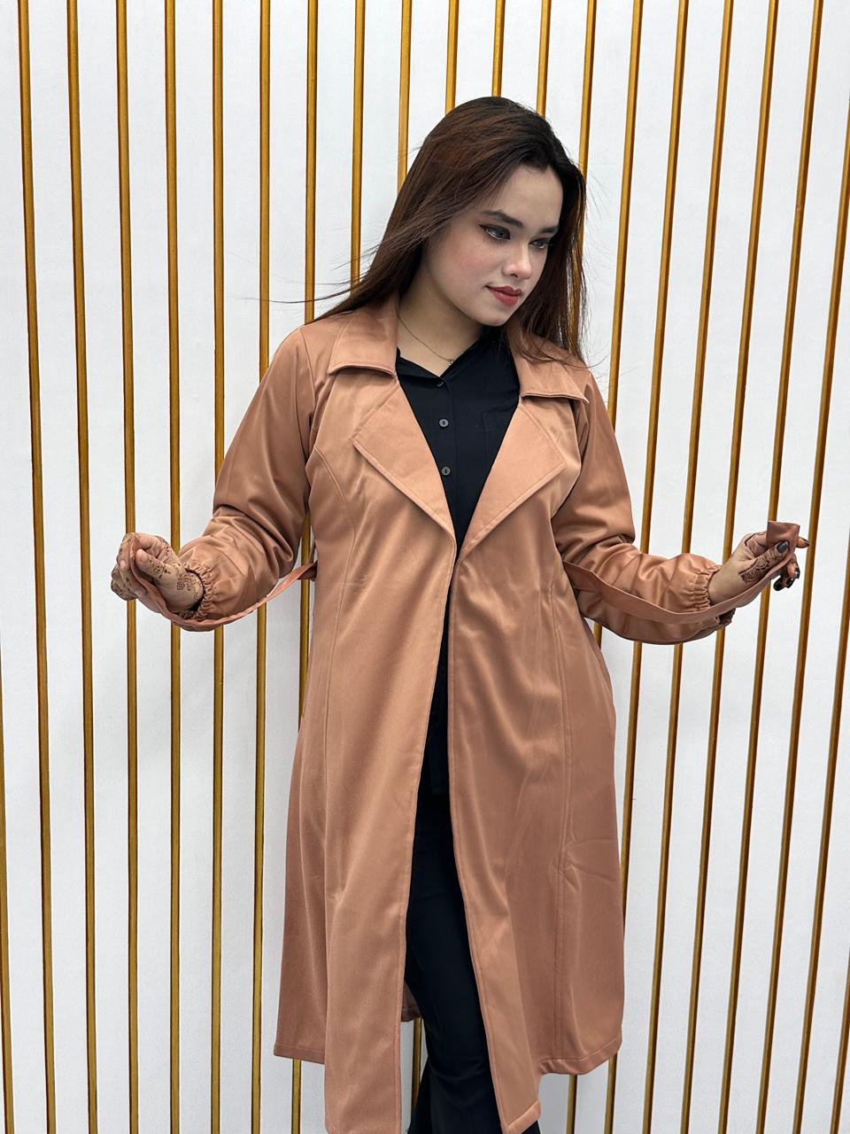 Stylish Ladies Overcoat (Belt System)