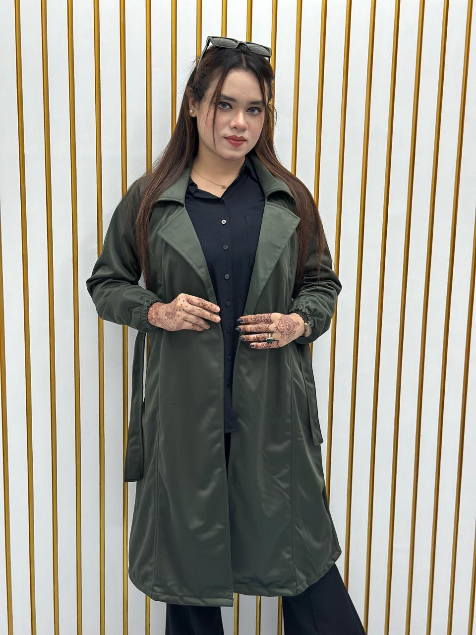 Stylish Ladies Overcoat (Belt System)