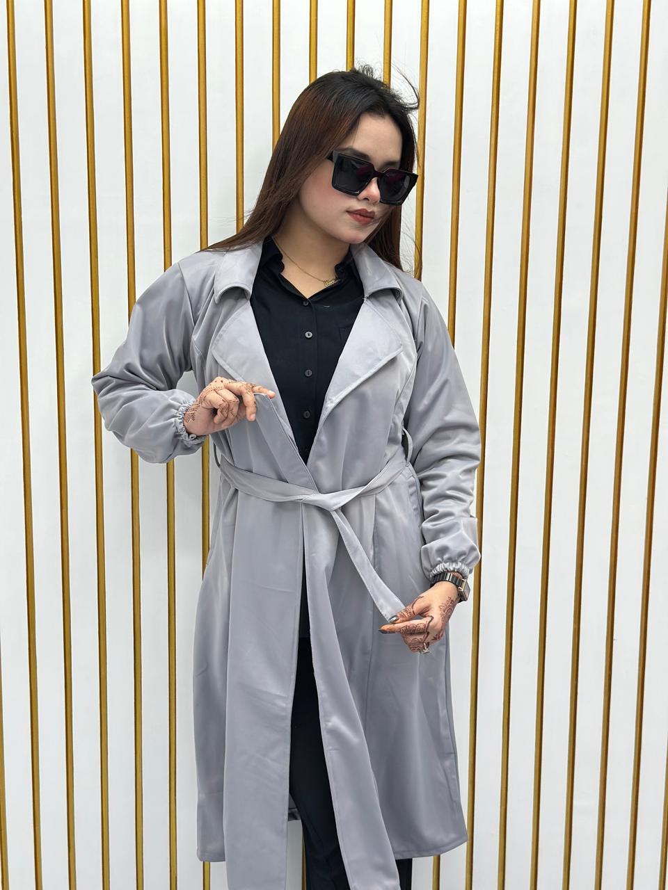 Stylish Ladies Overcoat (Belt System)