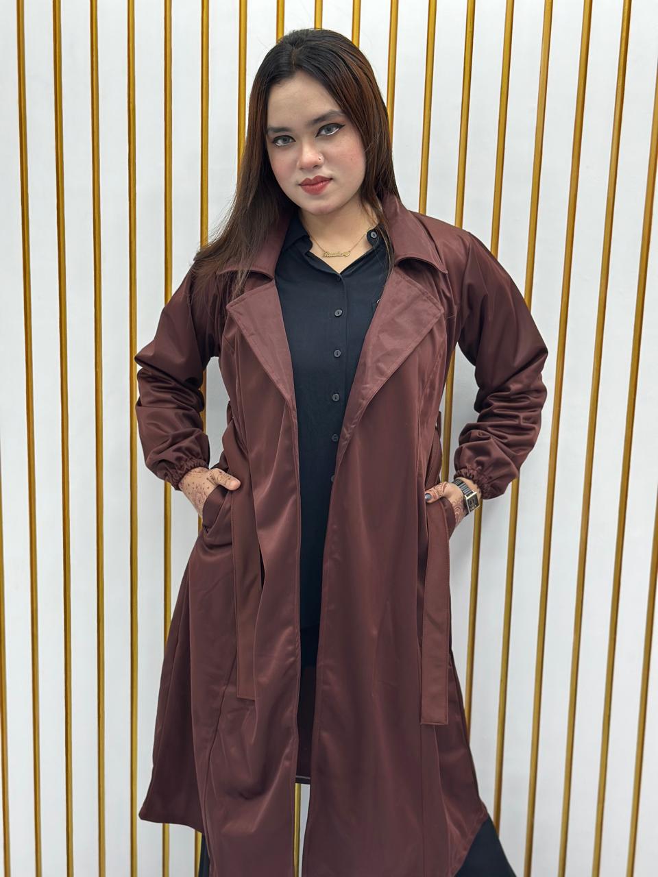 Stylish Ladies Overcoat (Belt System)