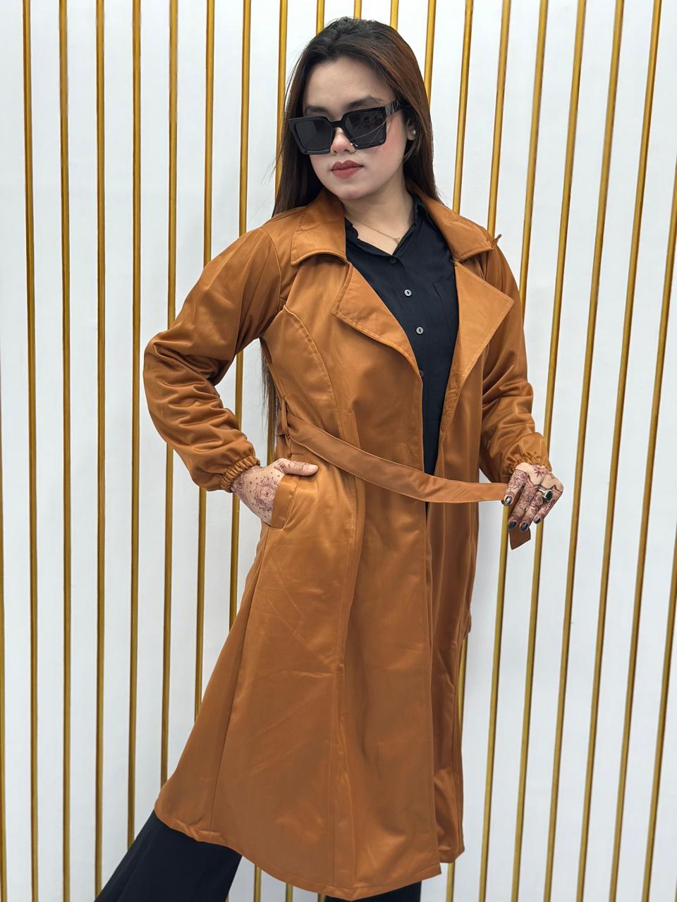 Stylish Ladies Overcoat (Belt System)