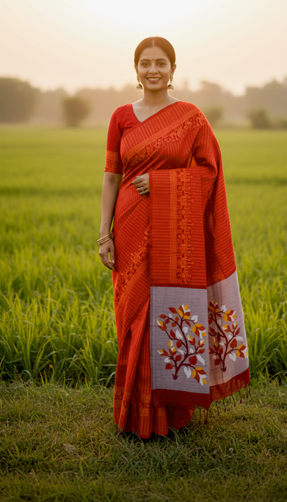 Cotton Sharee with Blouse Piece