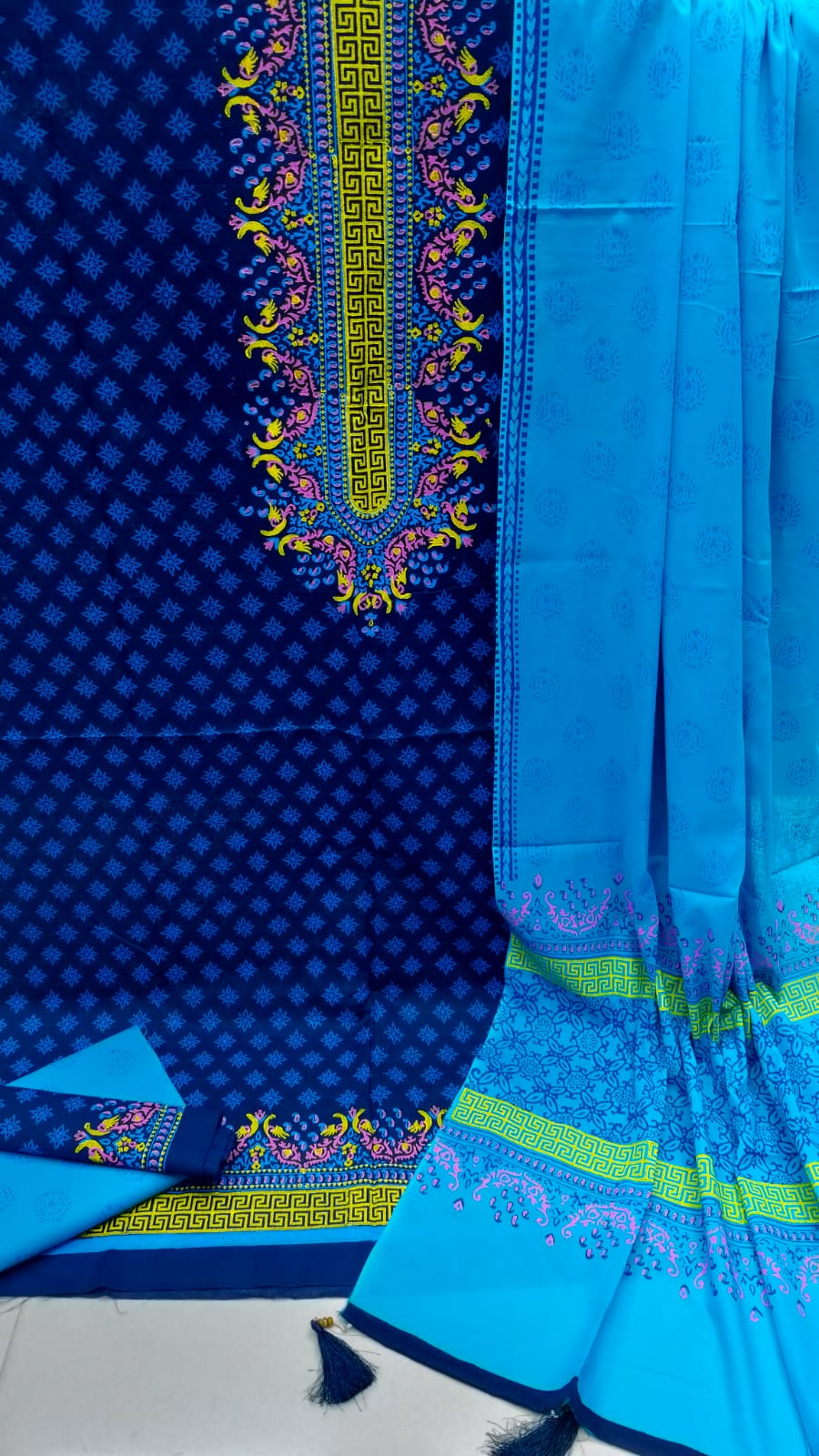 VIP Block Print Three-Piece Set