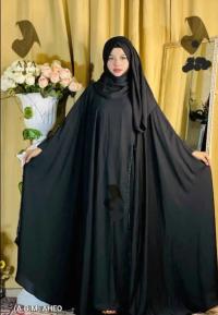 প্রিমিয়াম দুবাই লেস এমব্রয়ডারি আবায়া সেট | দুবাই চেরি ফেব্রিক | কটি ডিজাইন - (ইনার+কটি+হিজাব)