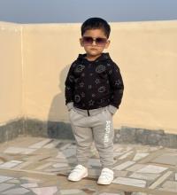 Elegant Stylish Baby chain hoody and trouser  Set