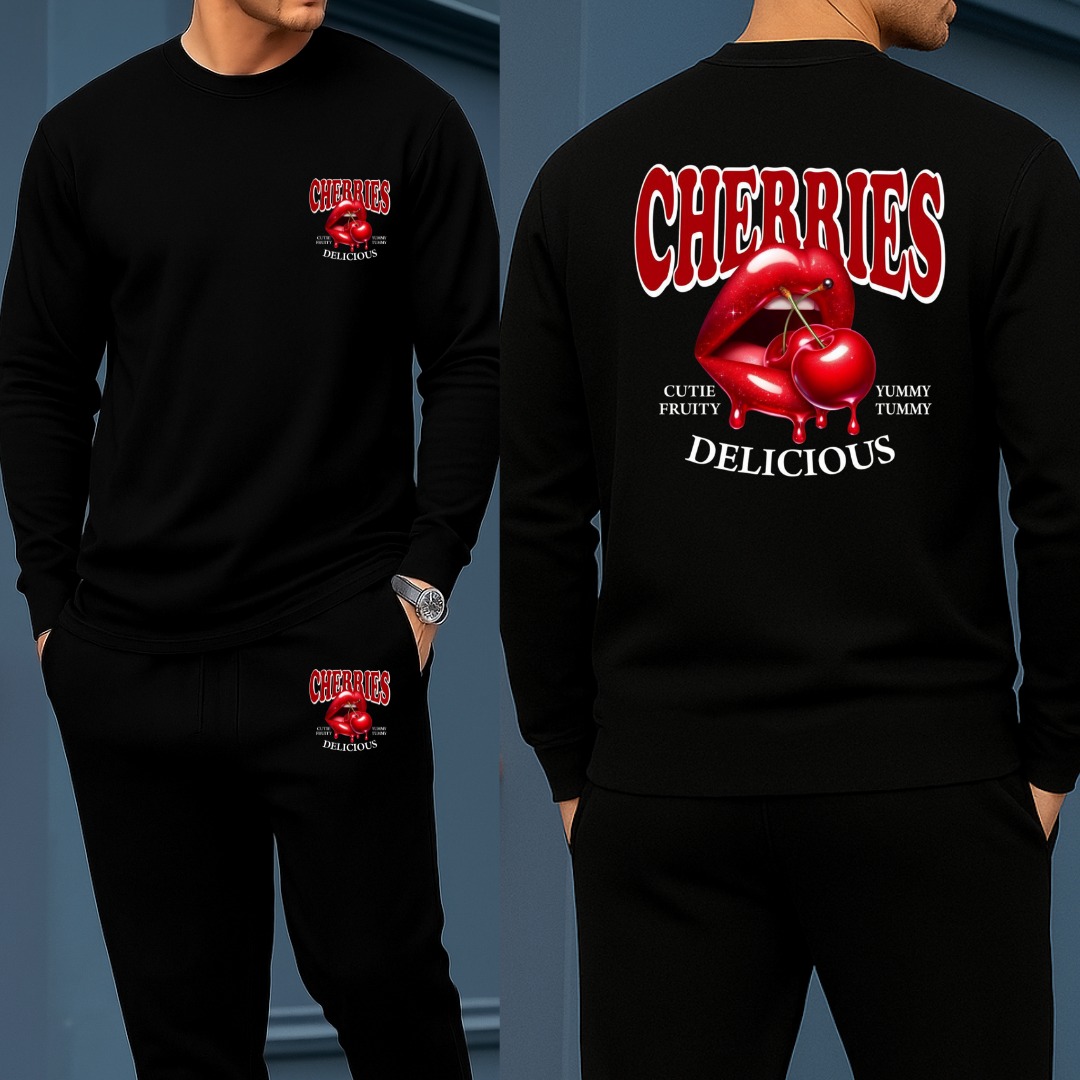 Long Sleeve Drop Shoulder Tshirt and Trouser Set