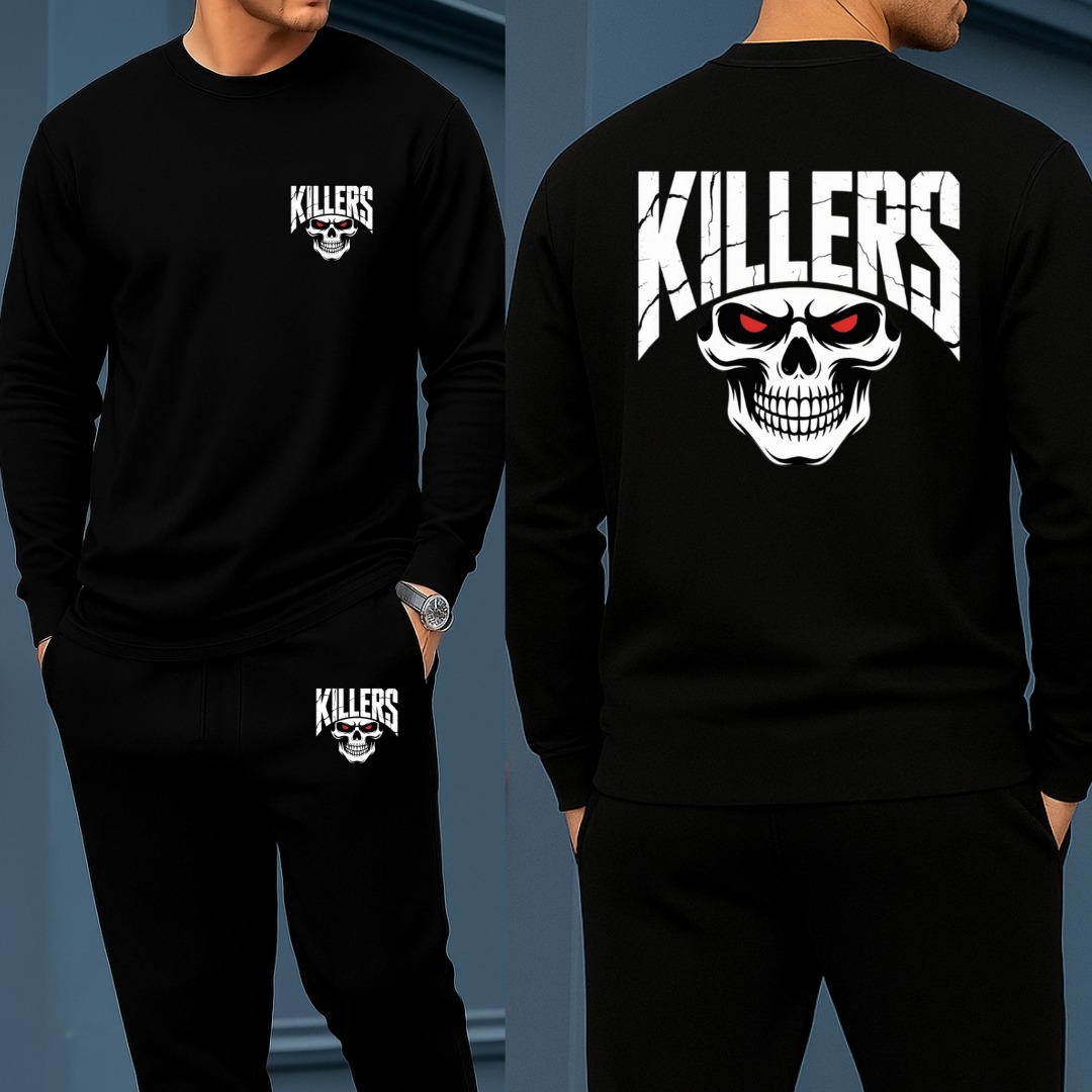 Long Sleeve Drop Shoulder Tshirt and Trouser Set