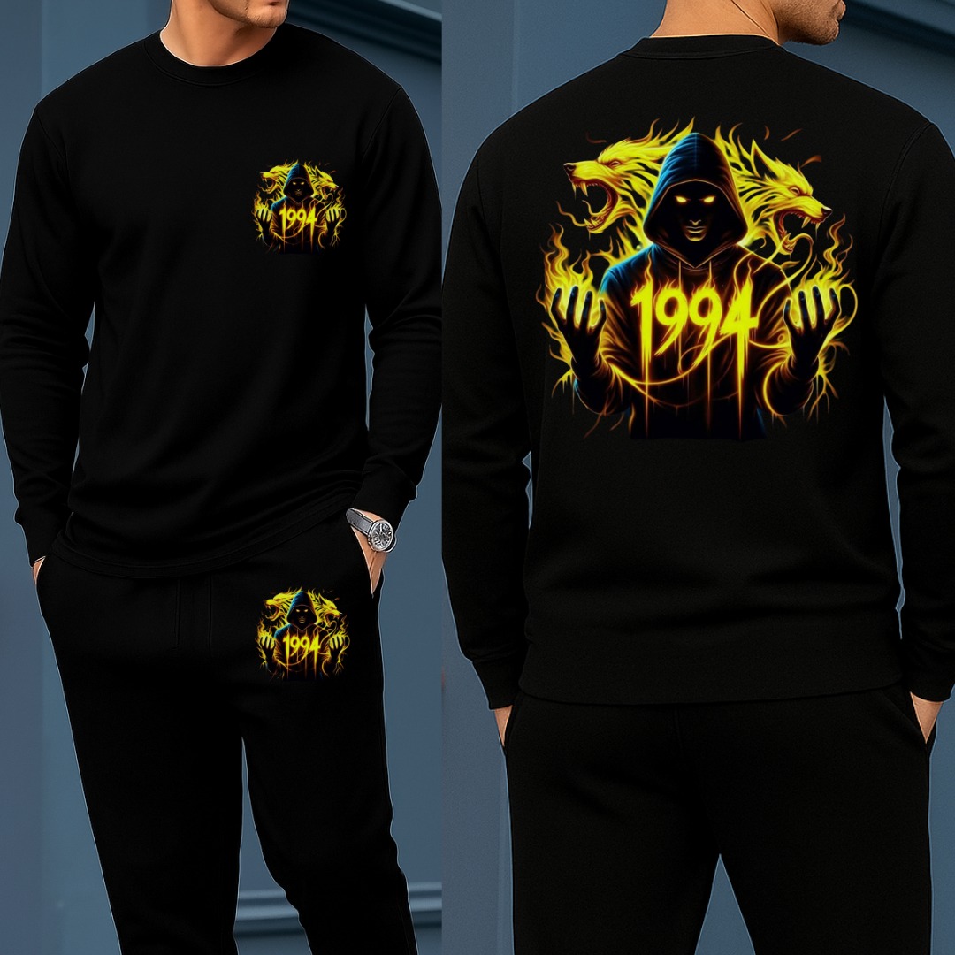 Long Sleeve Drop Shoulder Tshirt and Trouser Set