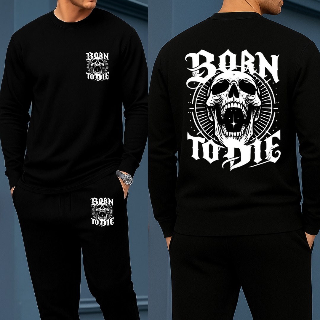 Long Sleeve Drop Shoulder Tshirt and Trouser Set