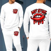 Long Sleeve Drop Shoulder Tshirt and Trouser Set