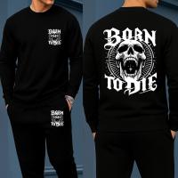 Long Sleeve Drop Shoulder Tshirt and Trouser Set