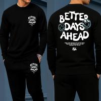 Long Sleeve Drop Shoulder Tshirt and Trouser Set