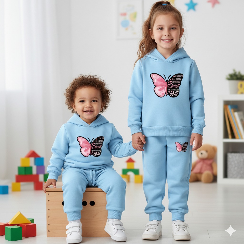 Elegant Stylish Baby Hoodie Set