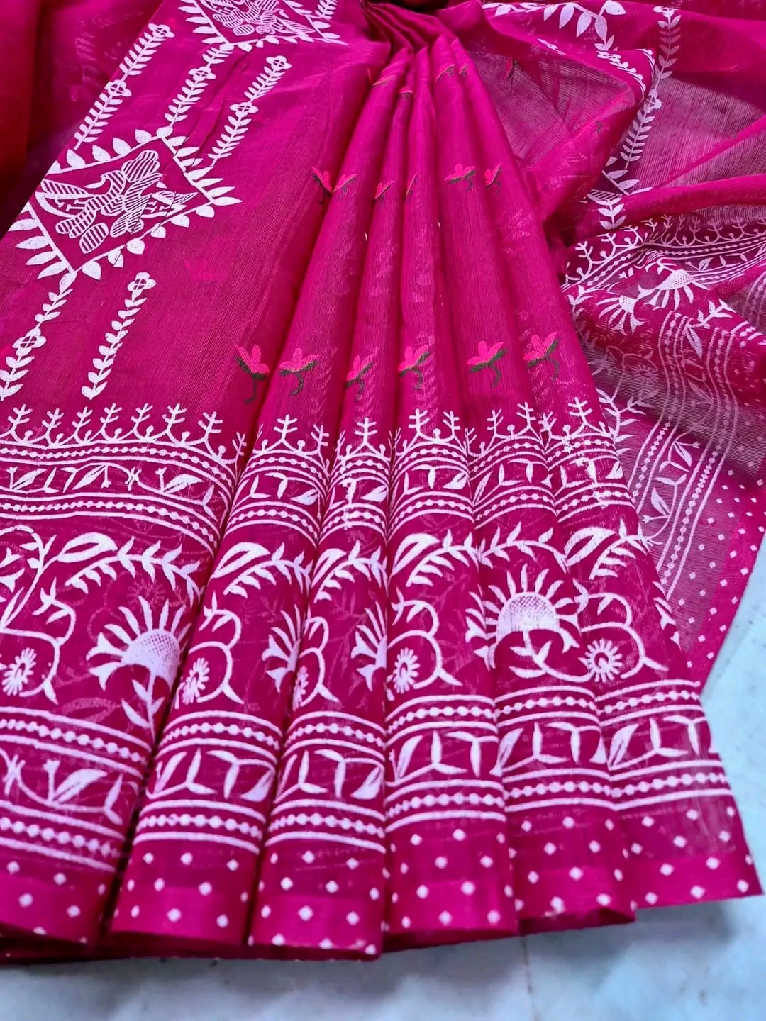 Half silk screen print sharee