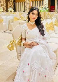 Half silk screen print sharee