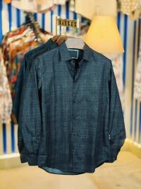 China Pure Black Magnet Cotton Full sleeve Shirt