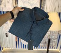 China Pure Black Magnet Cotton Full sleeve Shirt