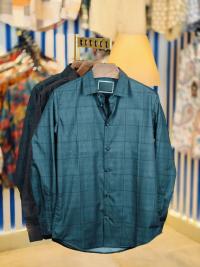 China Pure Black Magnet Cotton Full sleeve Shirt