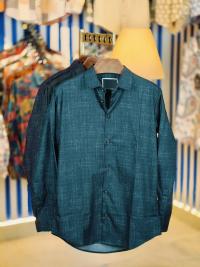 China Pure Black Magnet Cotton Full sleeve Shirt