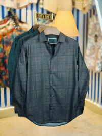 China Pure Black Magnet Cotton Full sleeve Shirt