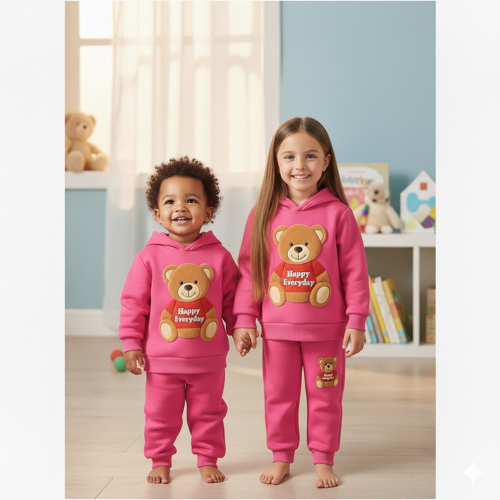 বেবি হুডি সেট (১টি হুডি এবং ১টি প্যান্ট)