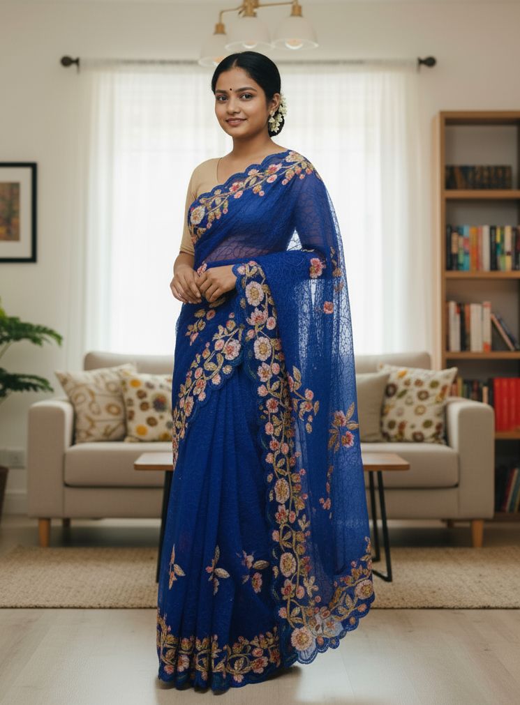 Georgette Organza Saree