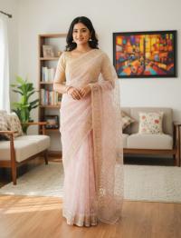 Georgette Organza Saree