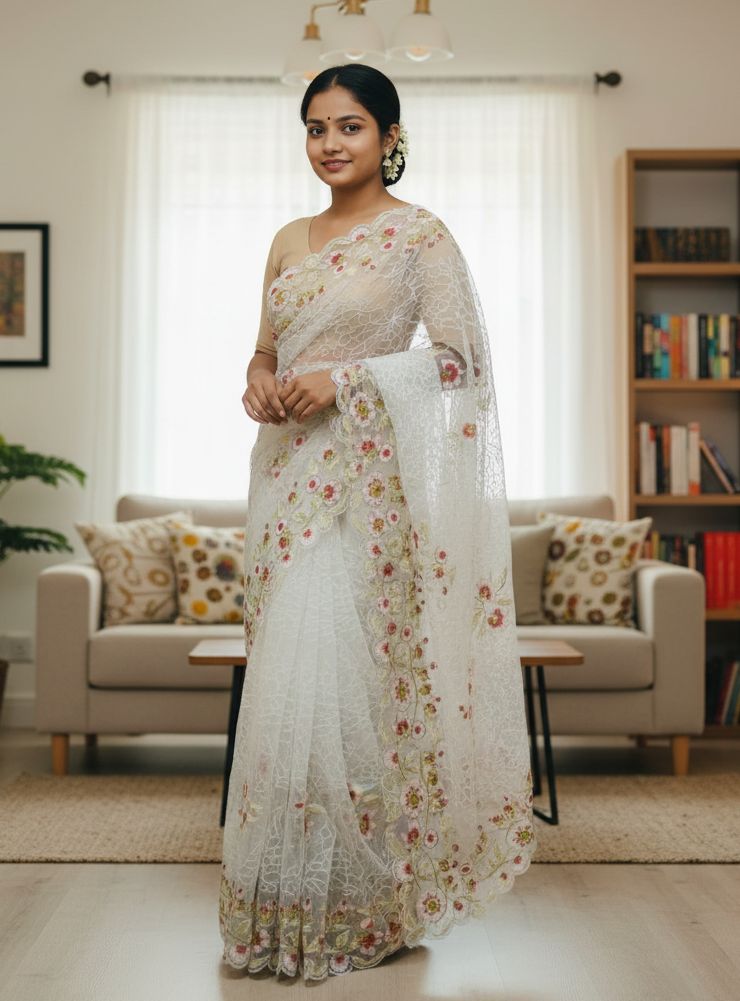 Georgette Organza Saree