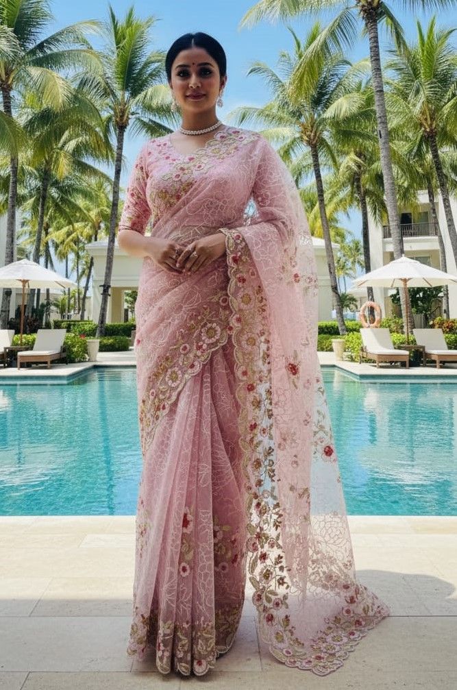 Georgette Organza Saree