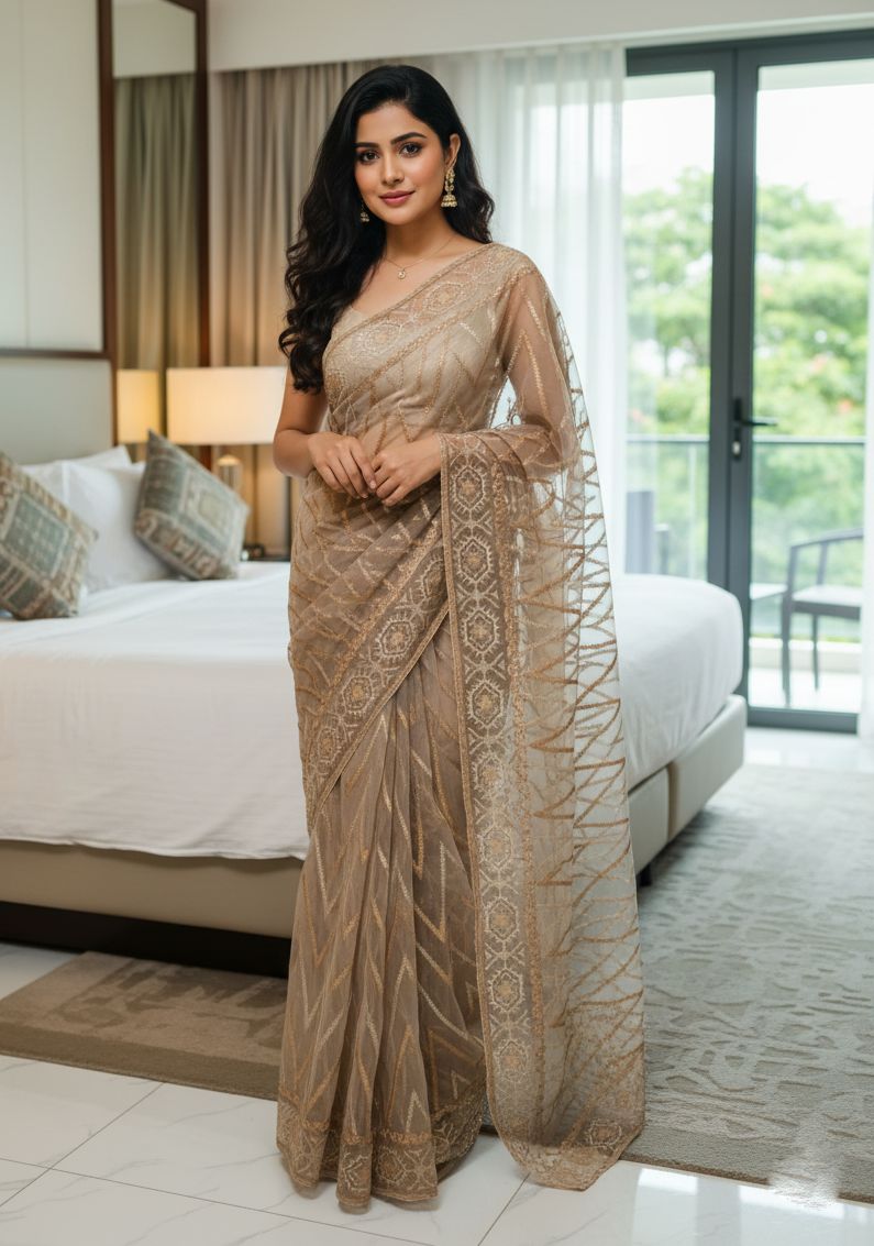Georgette Organza Saree