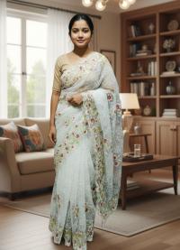 Georgette Organza Saree