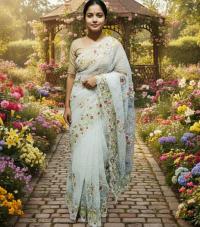 Georgette Organza Saree