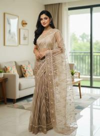 Georgette Organza Saree