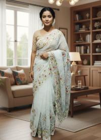 Georgette Organza Saree
