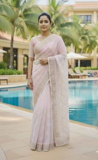 Georgette Organza Saree