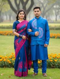 Sharee Panjabi Couple with Koti