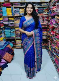 Premium Silk Boutique Skin Print Shari