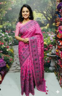 Premium Silk Boutique Skin Print Shari