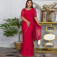 Semi Moslin Sharee with Blouse Piece