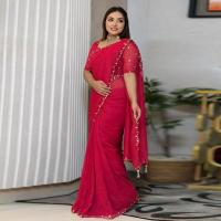 Semi Moslin Sharee with Blouse Piece