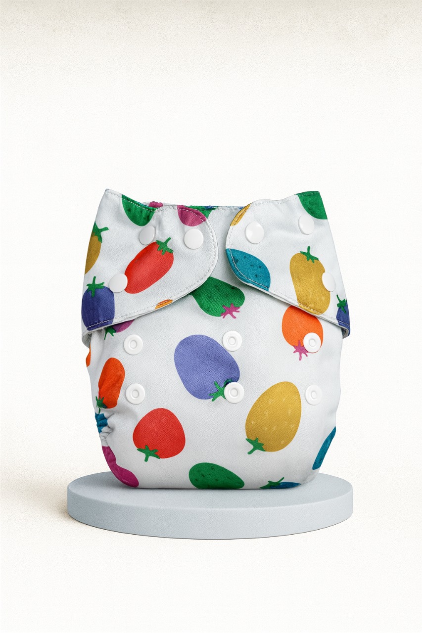 Washable Diaper (Knitted Fabric) – with 2 Pads