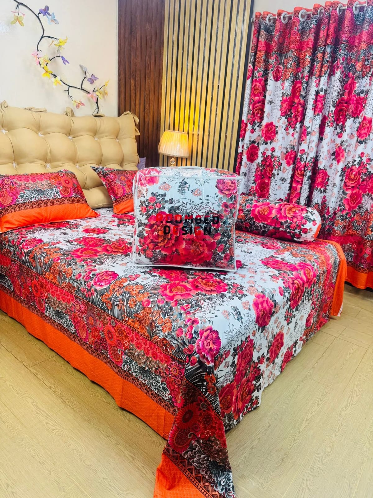 লাক্সারি ৫ পিস কম্ফর্টার সেট | কিং সাইজ বেডশীট ও কাভার সহ (৭/৭.৫ ফিট কম্ফর্টার)