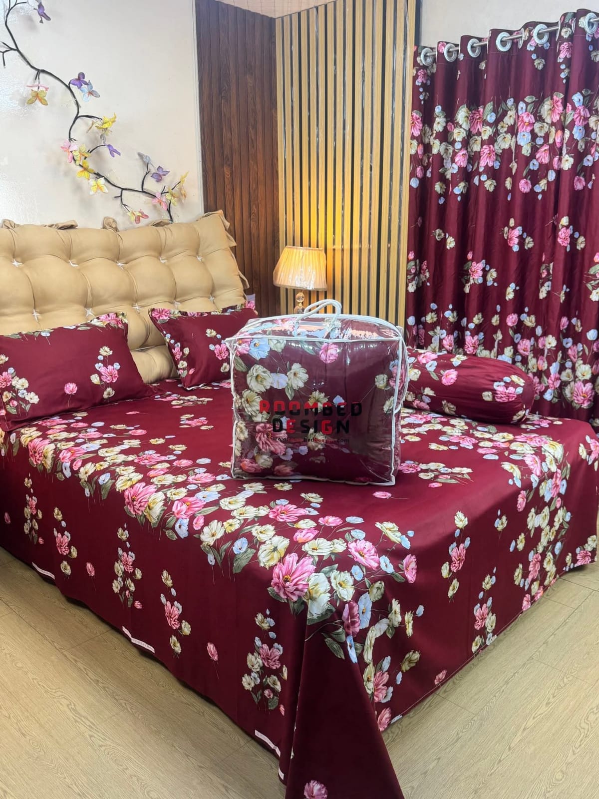 লাক্সারি ৫ পিস কম্ফর্টার সেট | কিং সাইজ বেডশীট ও কাভার সহ (৭/৭.৫ ফিট কম্ফর্টার)