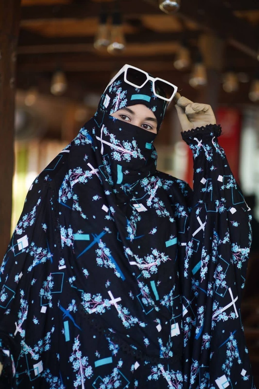 ☀️ সফট চায়না লিনেন প্লাজু খিমার সেট (নিকাব সহ)