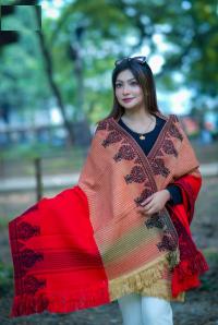 প্রিমিয়াম স্টাইলিশ উলের শাল/চাদর (টাঙ্গাইলের ঐতিহ্য) দৈর্ঘ্য: ৭৬ ইঞ্চি চওড়া: ৩২ ইঞ্চি