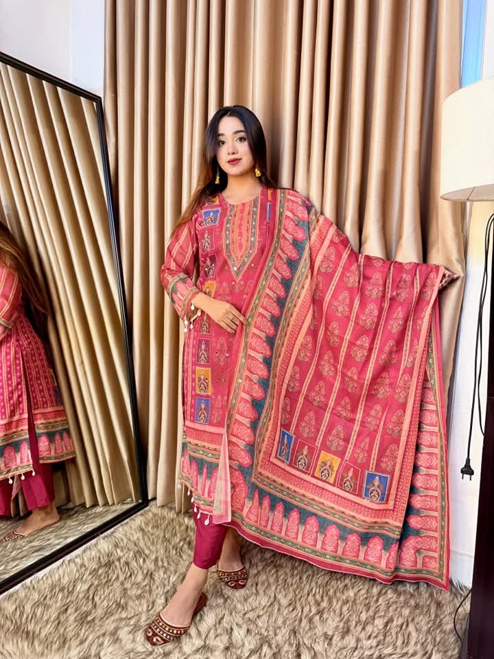 Indian Weightless Georgette Three-Piece