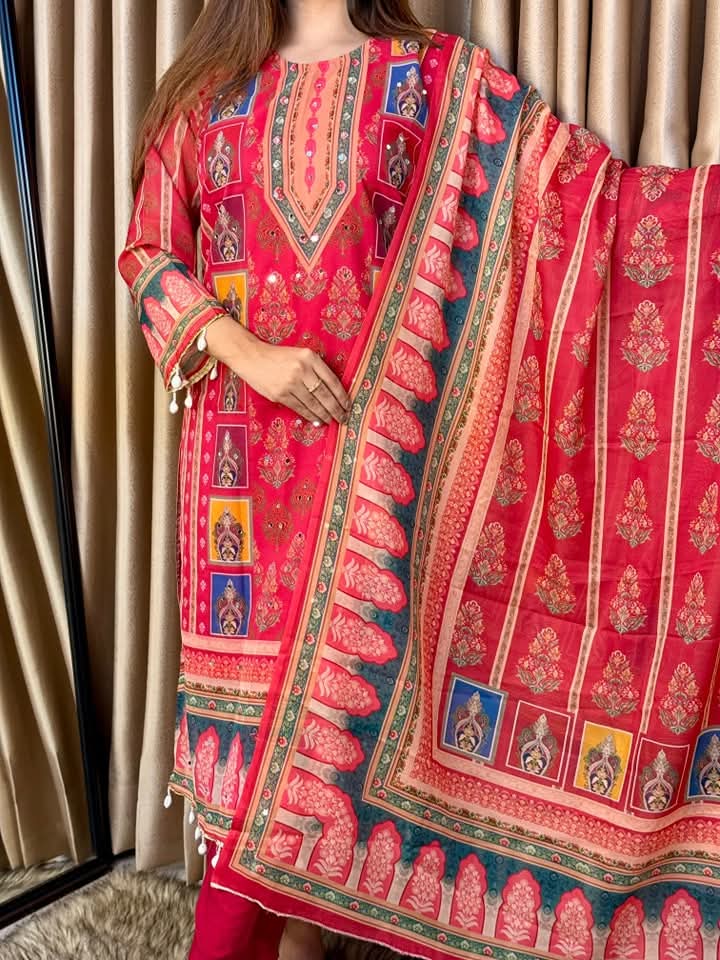 Indian Weightless Georgette Three-Piece