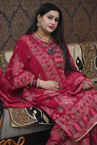 নিউ কালেকশন: প্রিমিয়াম দুবাই চেরি রেডিমেড থ্রি পিস | ডিজিটাল প্রিন্ট ও কারচুপি কাজ | জর্জেট ওড়না | সাইজ ৩৬-৪৬