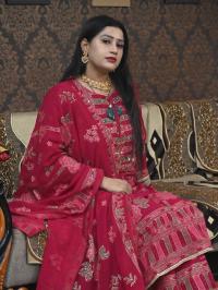 নিউ কালেকশন: প্রিমিয়াম দুবাই চেরি রেডিমেড থ্রি পিস | ডিজিটাল প্রিন্ট ও কারচুপি কাজ | জর্জেট ওড়না | সাইজ ৩৬-৪৬